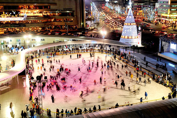 Keseruan Ice Skating dan Sledding di Korea saat Musim Dingin