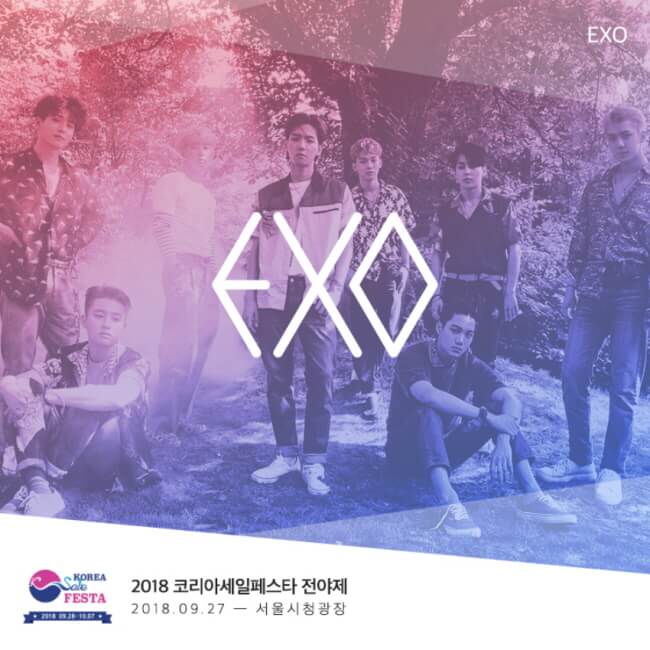 Konser Korea Sale Festa 2018 akan Menampilkan EXO dan Red Velvet